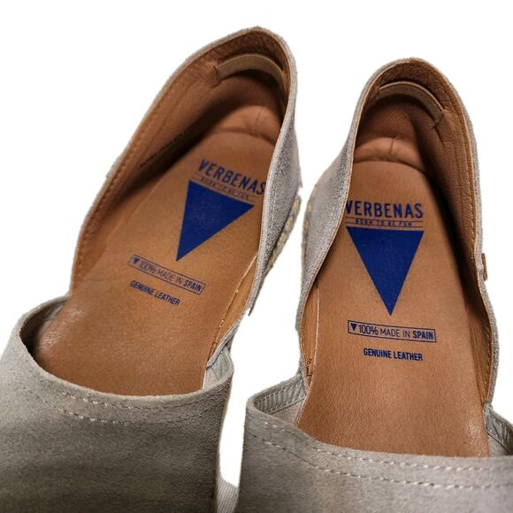 Flats Womens US 11  Gray Suede Leather Shoes VERBENAS Carmen Casual - Picture 4 of 10